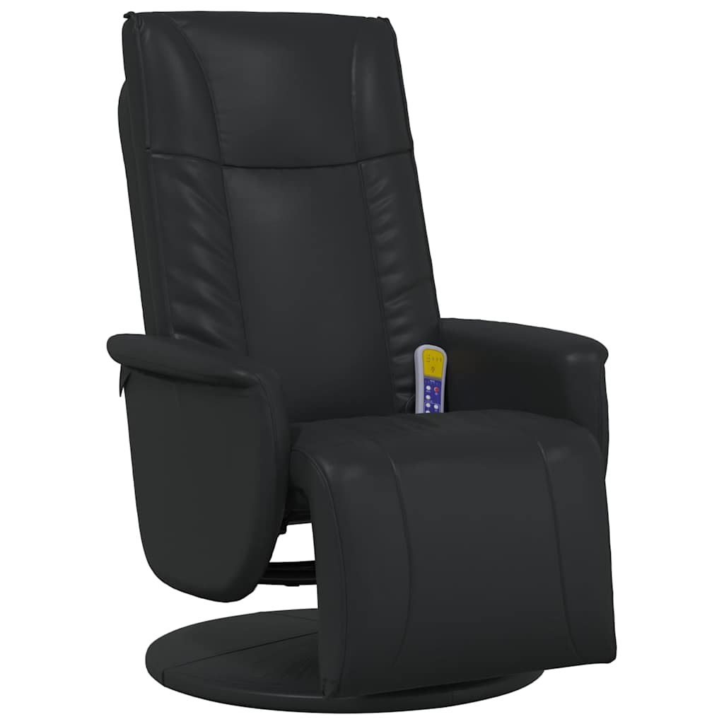 Faux Leather Massage Recliner Chair with Footrest - Vantage Home