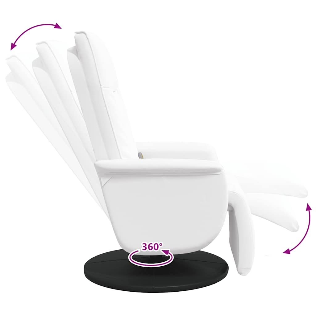 Faux Leather Massage Recliner Chair with Footrest - Vantage Home