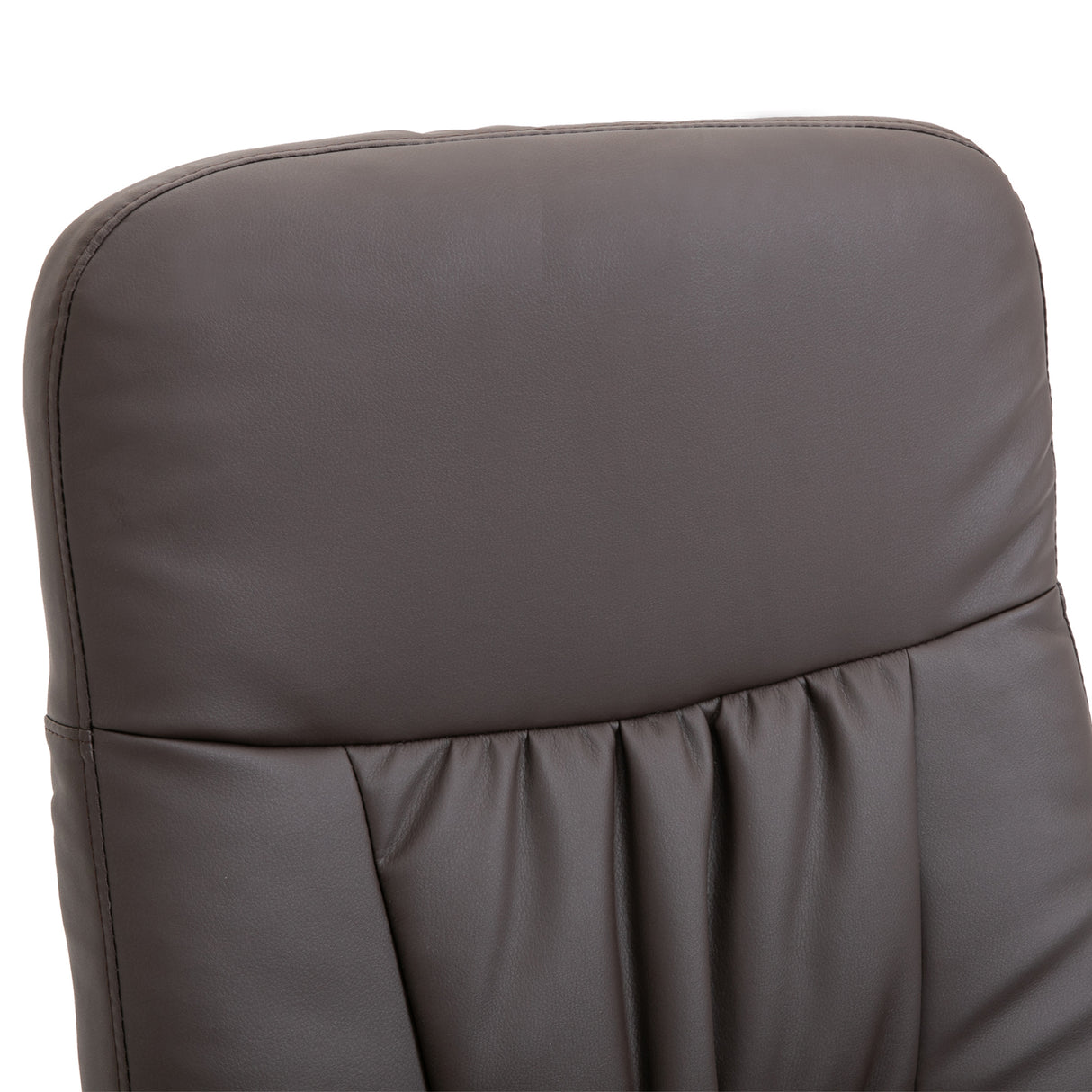 Faux Leather Recliner Chair 76cm Wide With Footstool - Velmora