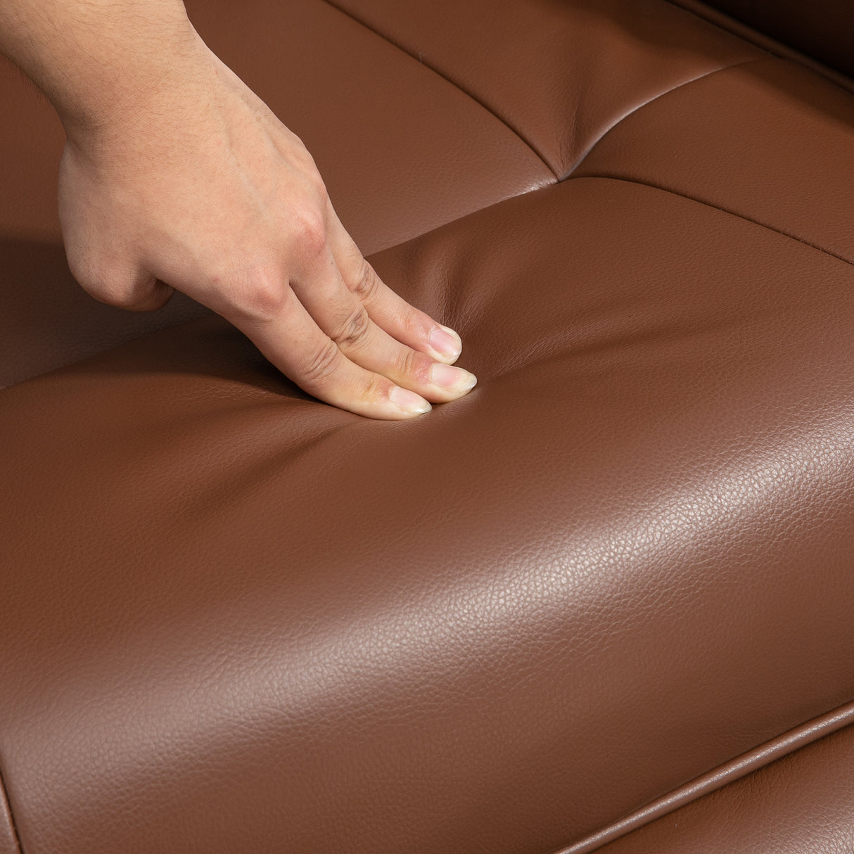 Faux Leather Recliner Chair 78cm Wide With Footrest - Velmora