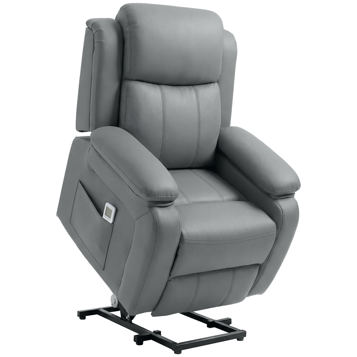 Faux Leather Recliner Chair 82cm Wide - Velmora