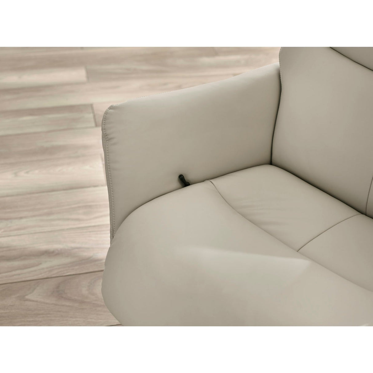 Faux Leather Recliner Chair With Stool - Priya