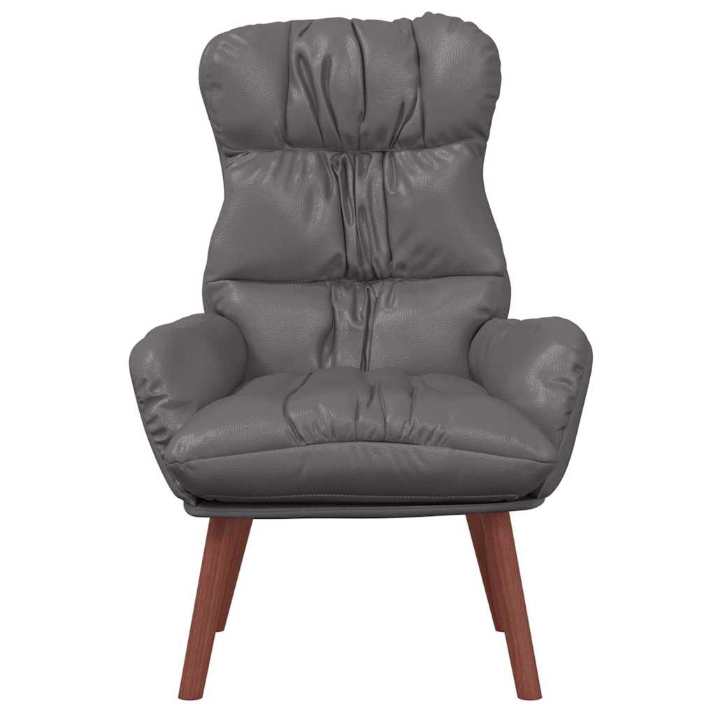 Faux Leather Relaxing Accent Chair 69cm Wide - Vantage Home