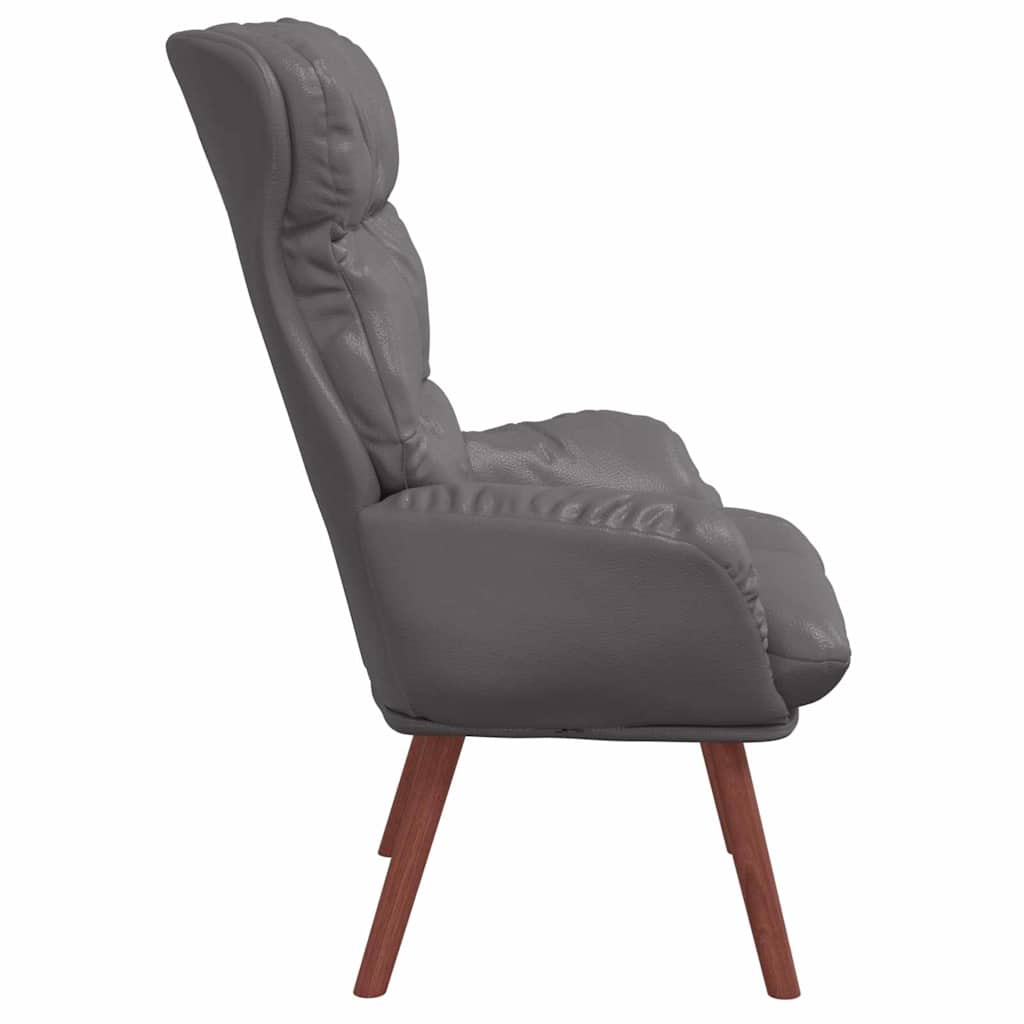 Faux Leather Relaxing Accent Chair 69cm Wide - Vantage Home