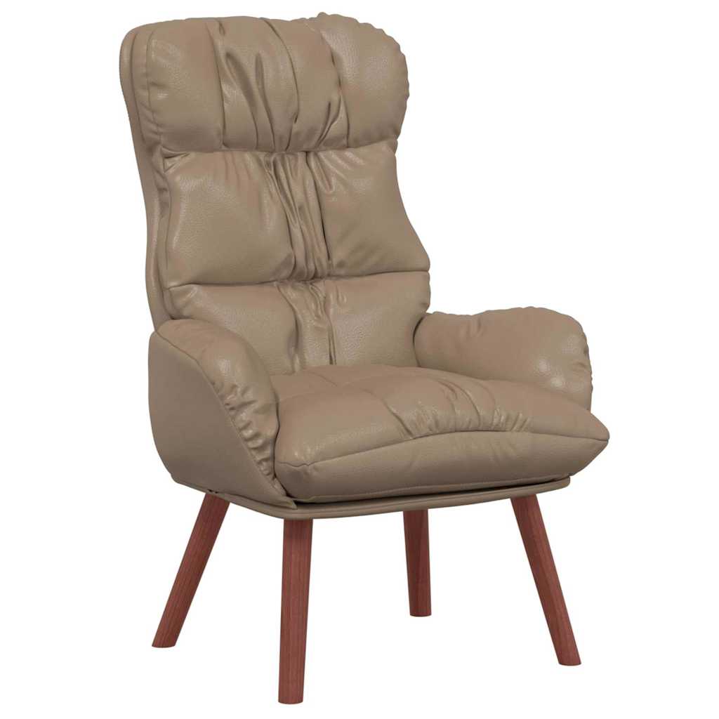 Faux Leather Relaxing Accent Chair 69cm Wide - Vantage Home
