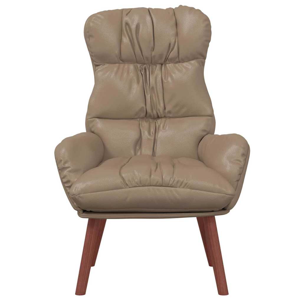 Faux Leather Relaxing Accent Chair 69cm Wide - Vantage Home