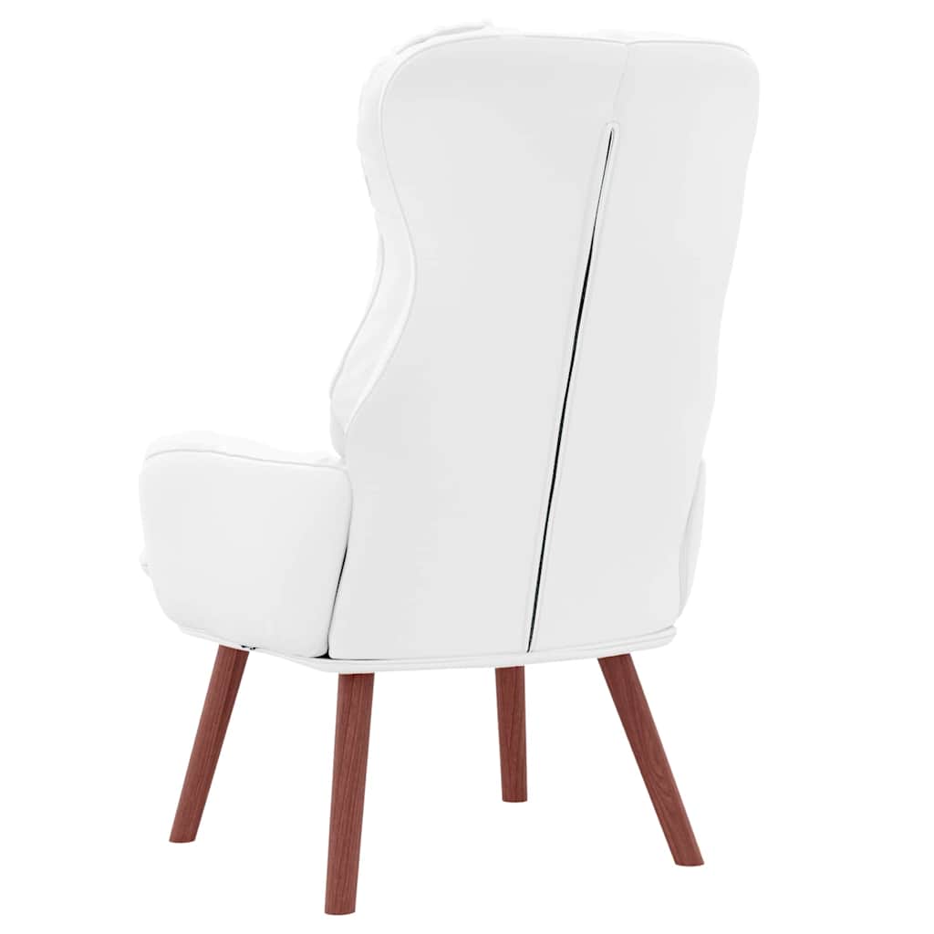 Faux Leather Relaxing Accent Chair 69cm Wide - Vantage Home