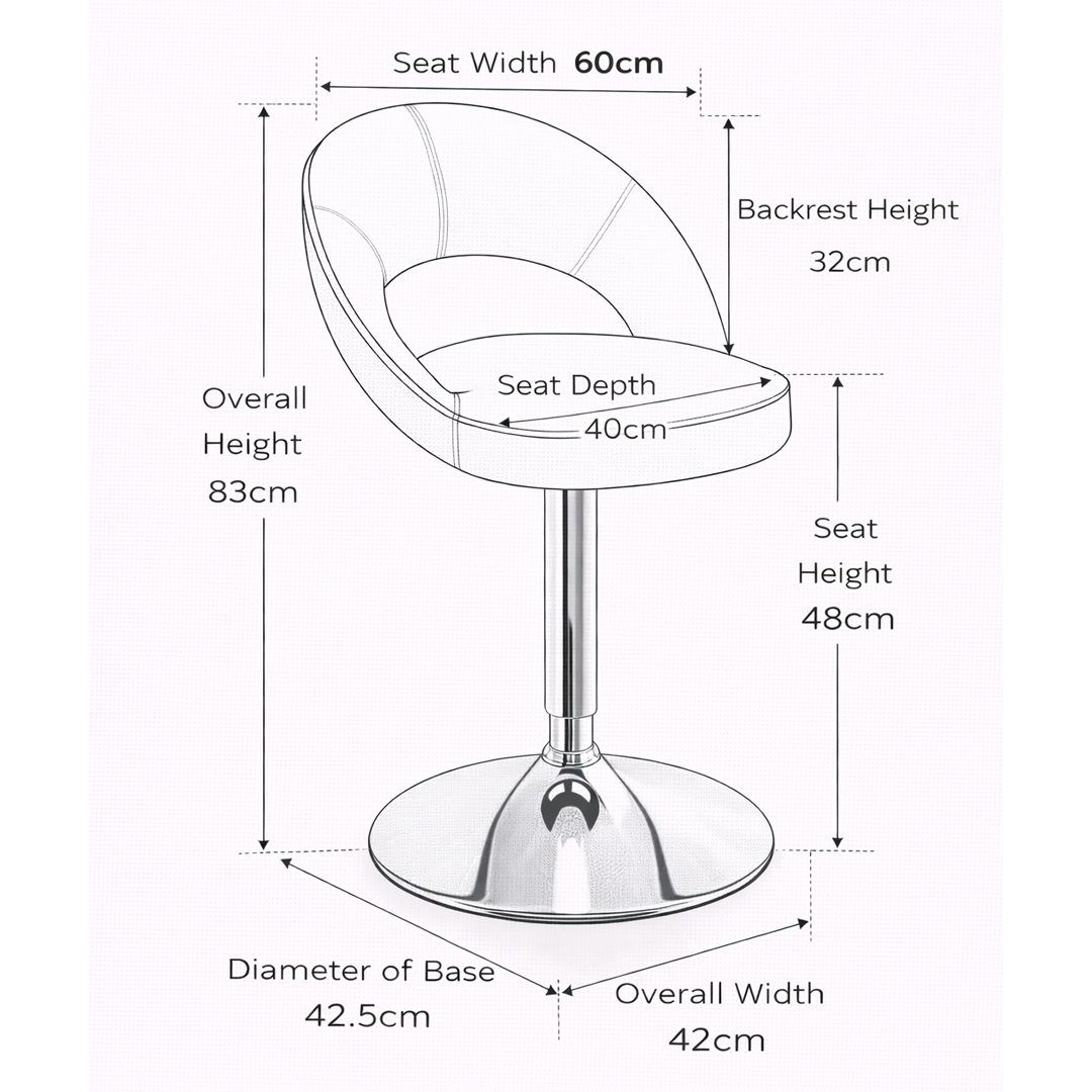 Faux Leather Swivel Dining Chair - Springwell
