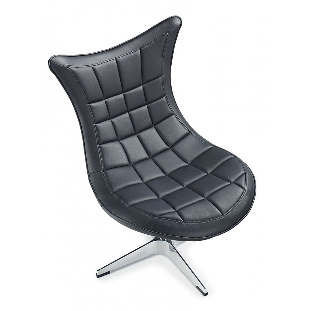 Faux Leather Wing Lounge Chair - Wrenley