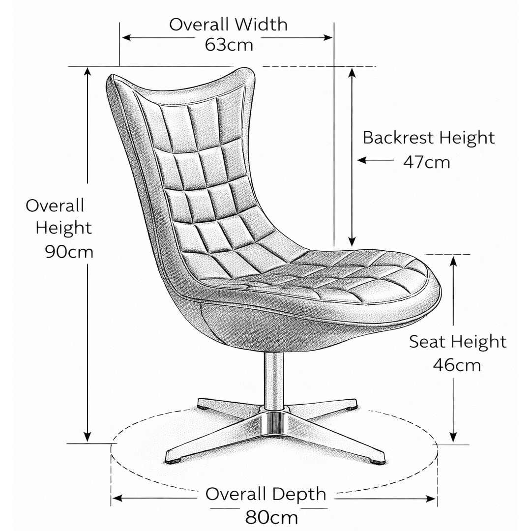 Faux Leather Wing Lounge Chair - Wrenley
