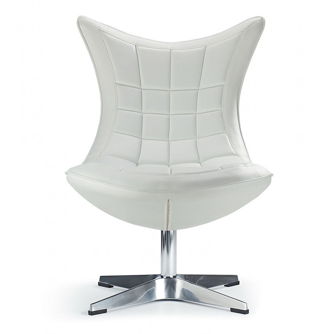 Faux Leather Wing Lounge Chair - Wrenley