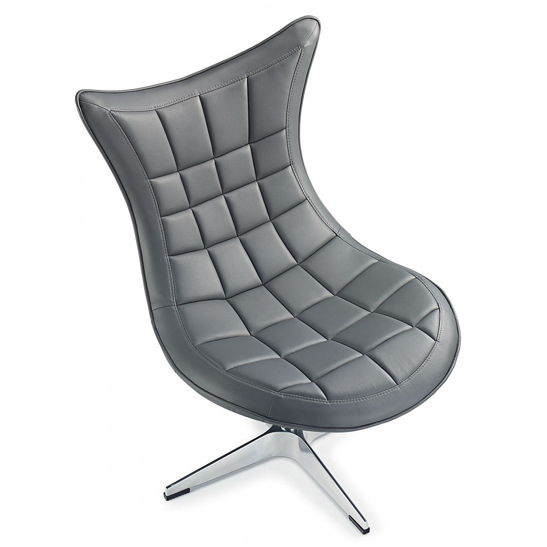 Faux Leather Wing Lounge Chair - Wrenley