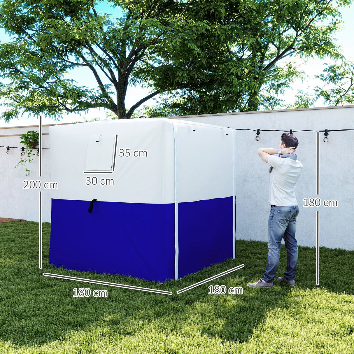 Fibreglass Pop Up Gazebo 180cm Width x 180cm Depth With Accessories - Velmora