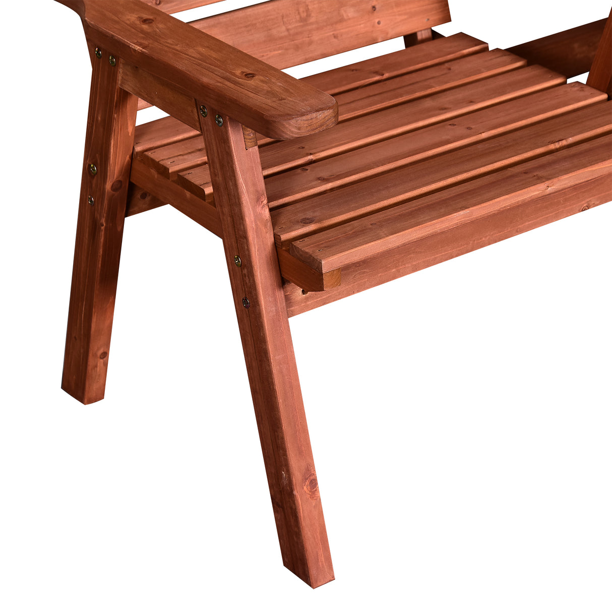 Fir Wood Convertible 2 to 3 Seater Outdoor Garden Bench - Velmora