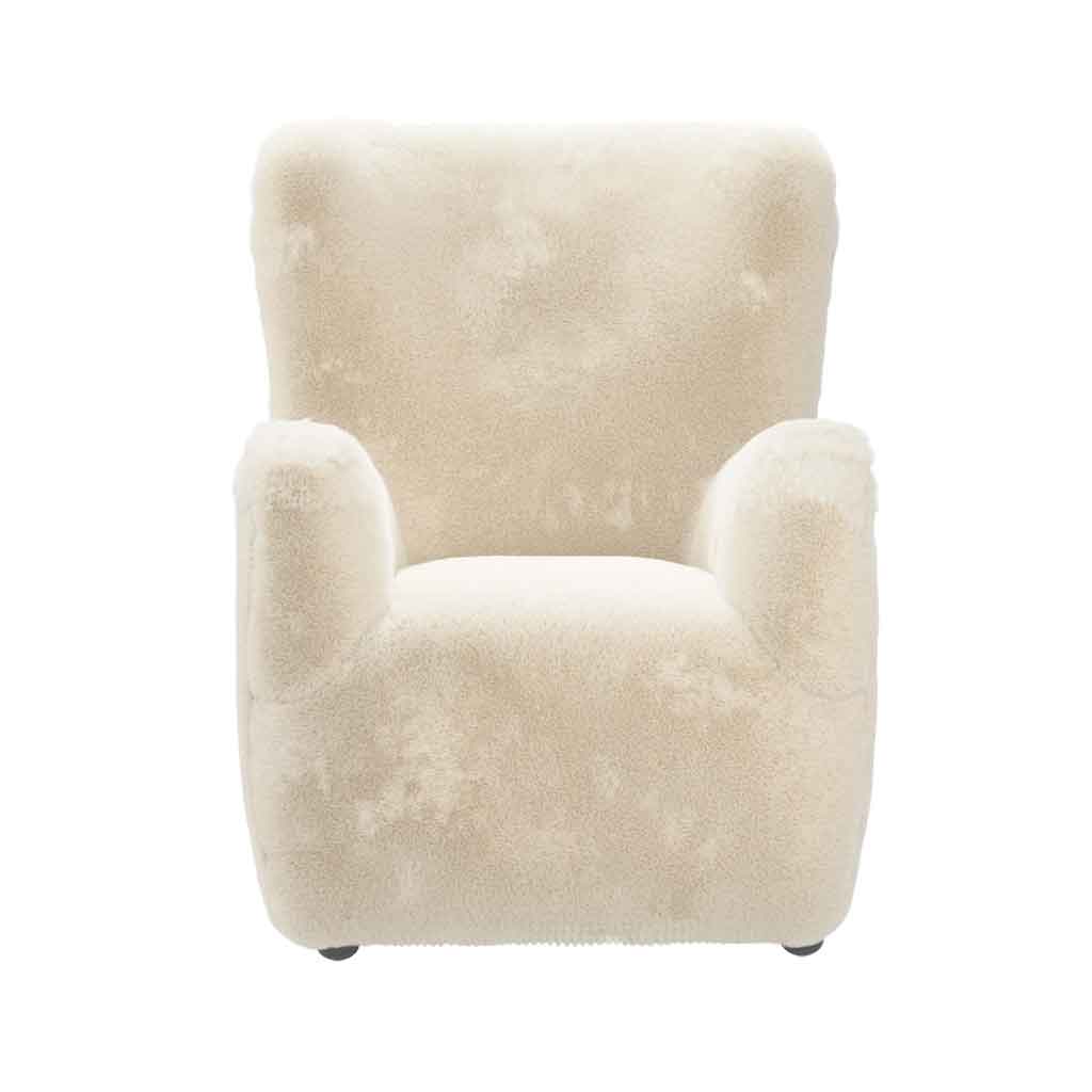 Fur Fabric Occasional Chair - Bear
