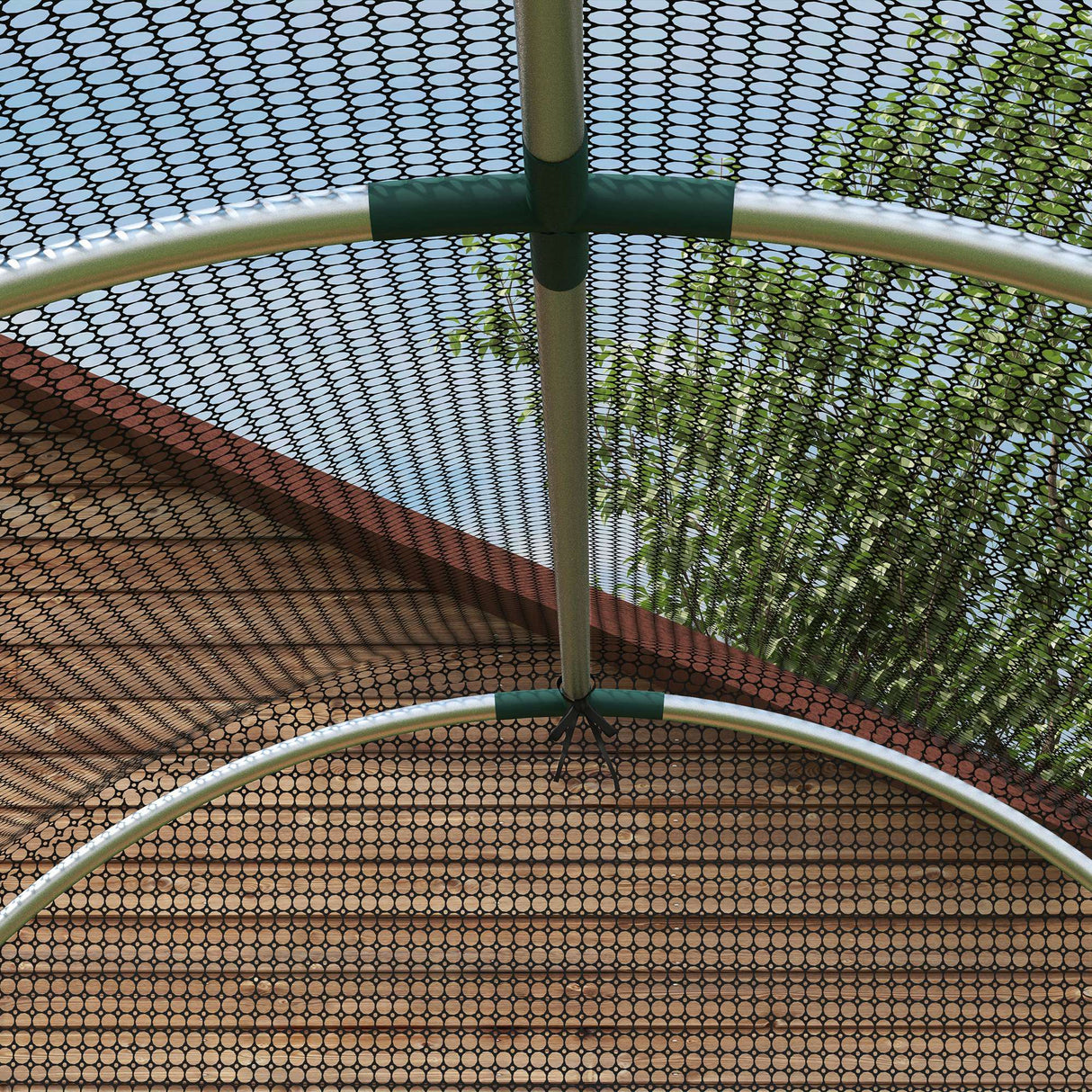 Galvanised Steel Frame Garden Fruit Greenhouse 240cm Length With Zipped Door - Velmora