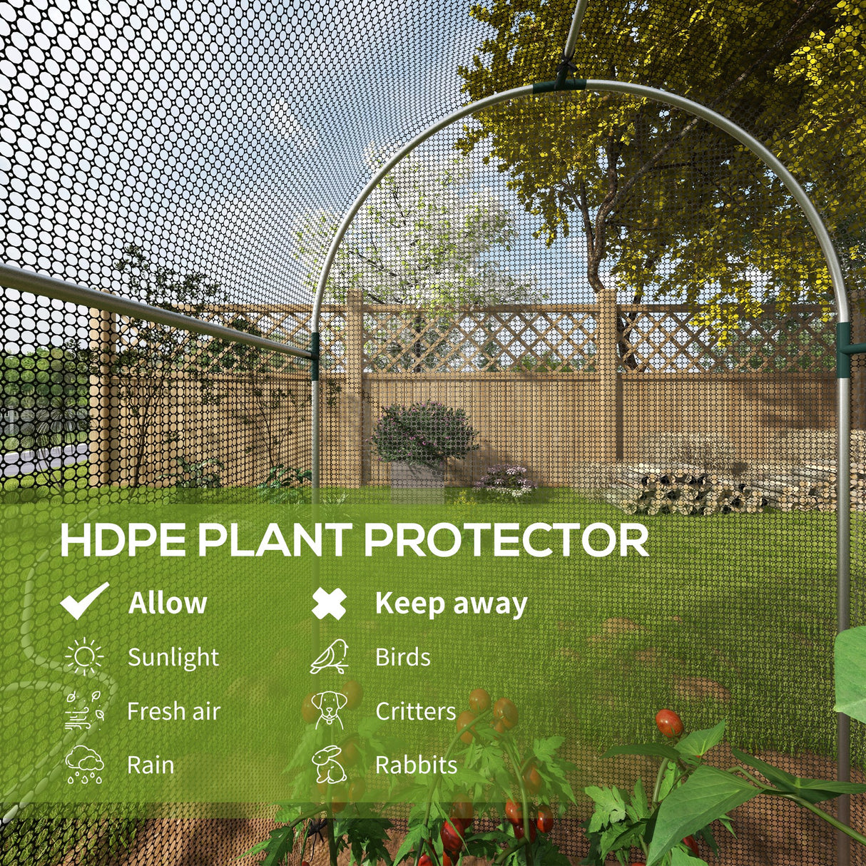 Galvanised Steel Frame Garden Fruit Greenhouse 240cm Length With Zipped Door - Velmora