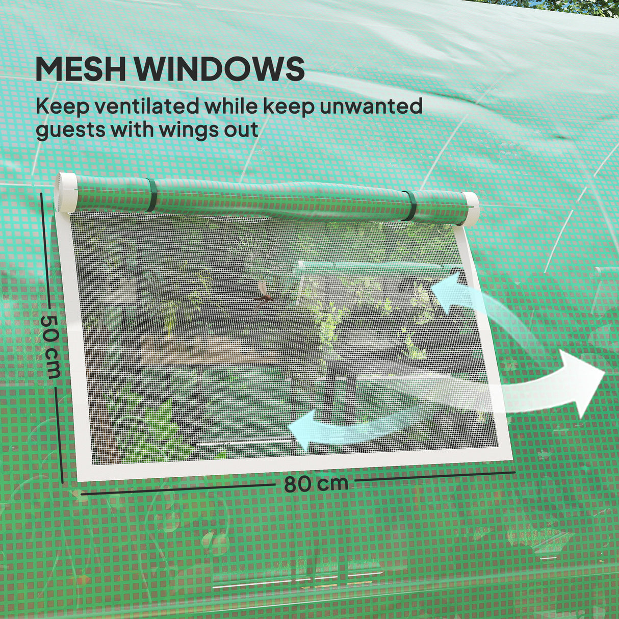 Galvanised Steel Frame Garden Greenhouse 600cm Length - Velmora