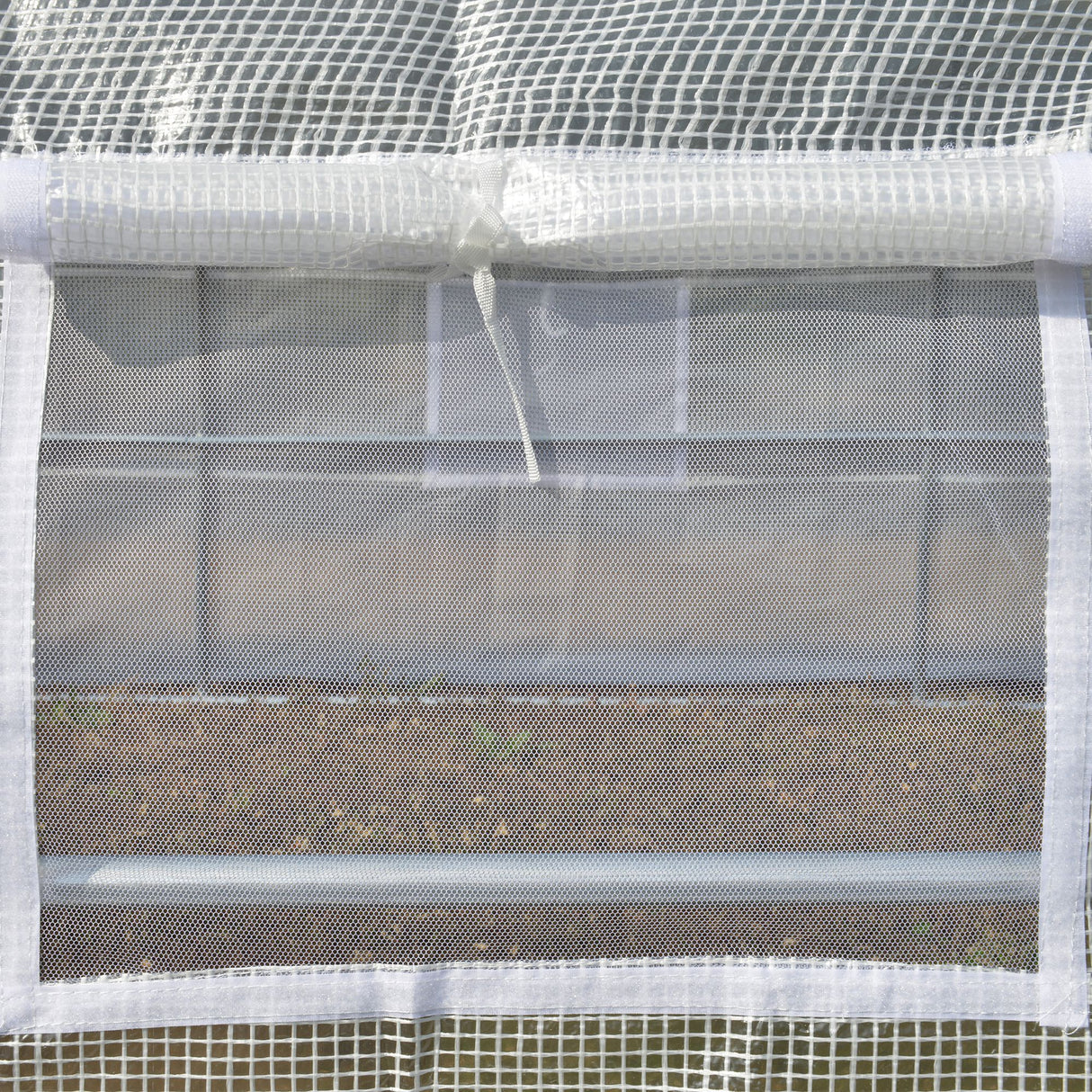 Galvanised Steel Frame Garden Polytunnel Greenhouse With 8 Windows - Velmora