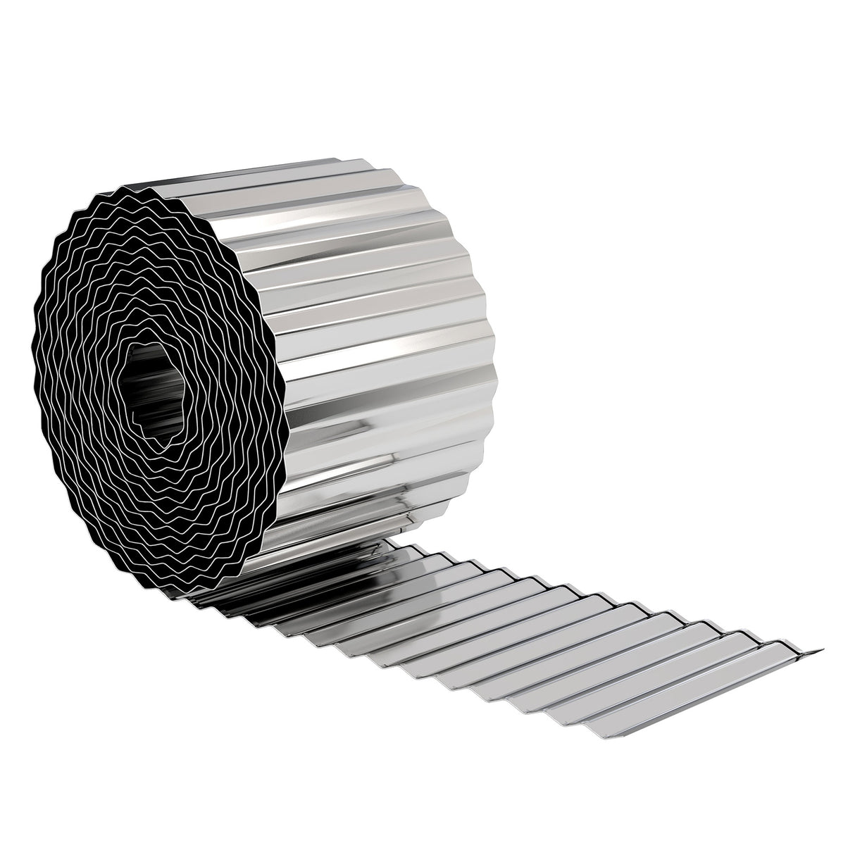 Galvanised Steel Garden Edging Border 650cm Wide - Velmora