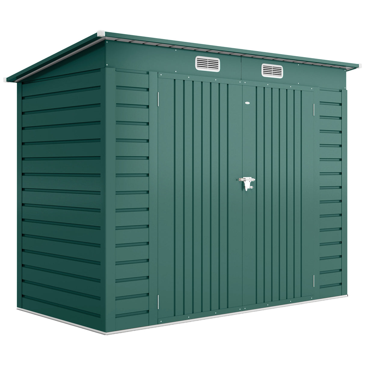Galvanised Steel Outdoor Garden Shed 8.2ft x 4ft - Velmora