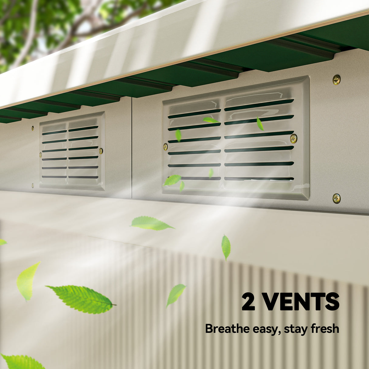 Galvanised Steel Outdoor Garden Storage Shed 9ft x 4ft - Velmora