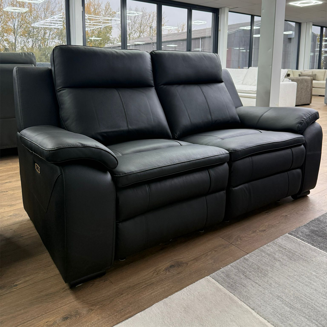 Genuine Leather 2 Seater Sofa Electric Recliner - Boston