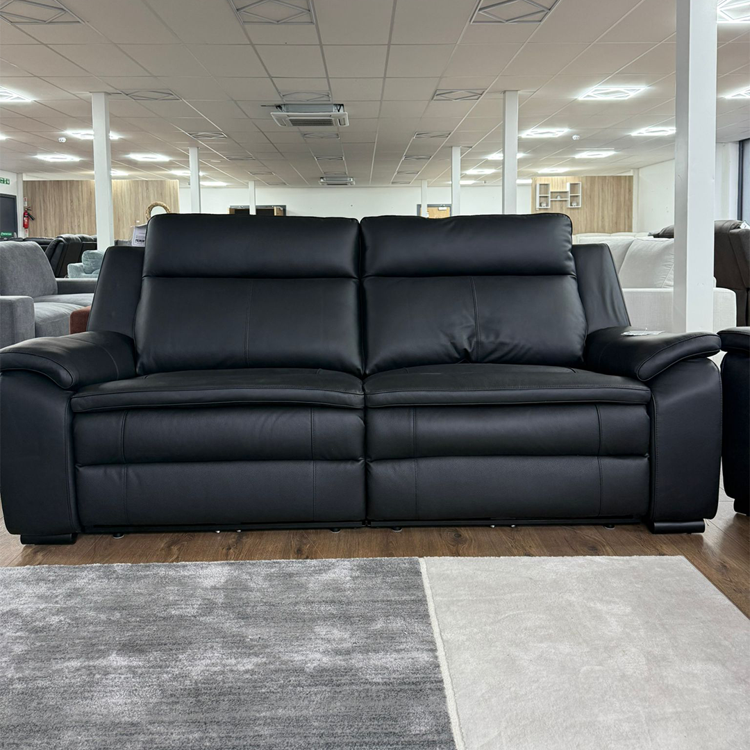 Genuine Leather 3 Seater Sofa Electric Recliner - Boston