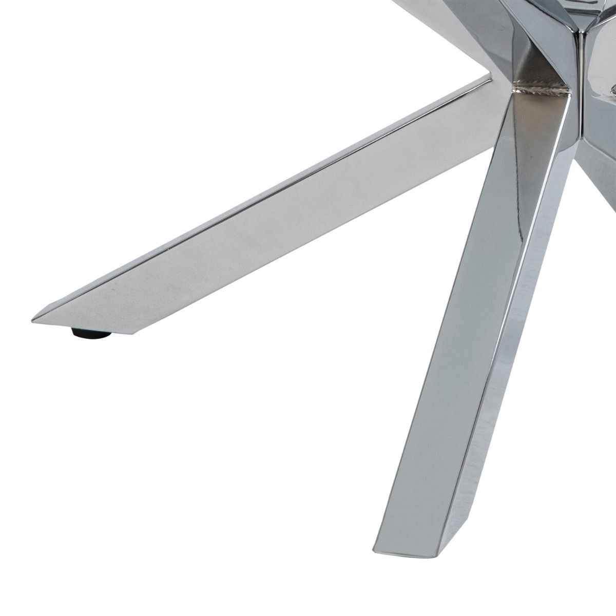 Glass Coffee Table 82cm Wide Round - Heaven