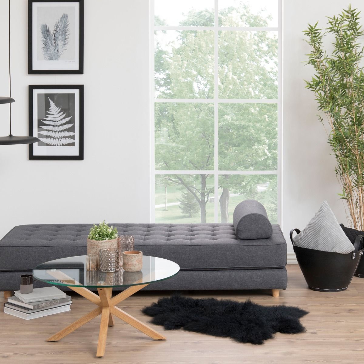 Glass Coffee Table 82cm Wide Round - Heaven