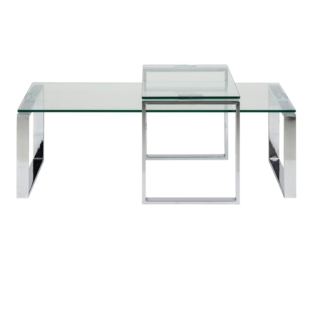 Glass Coffee Table in Set Of 2 - Katrine
