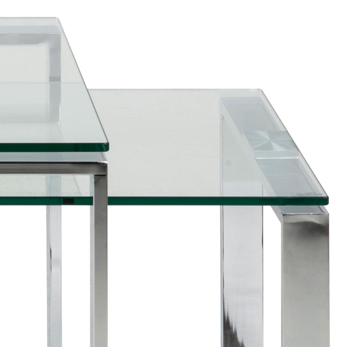 Glass Coffee Table in Set Of 2 - Katrine