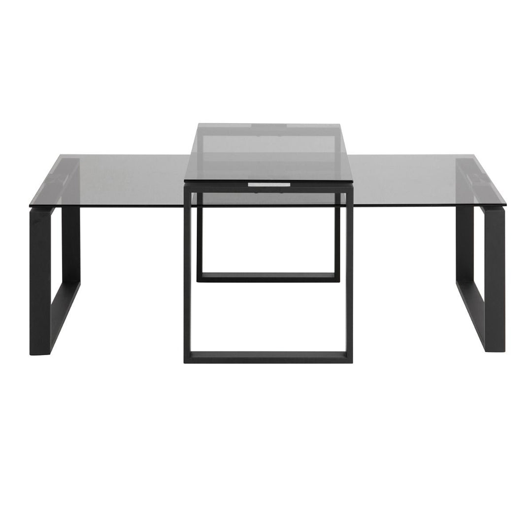 Glass Coffee Table in Set Of 2 - Katrine