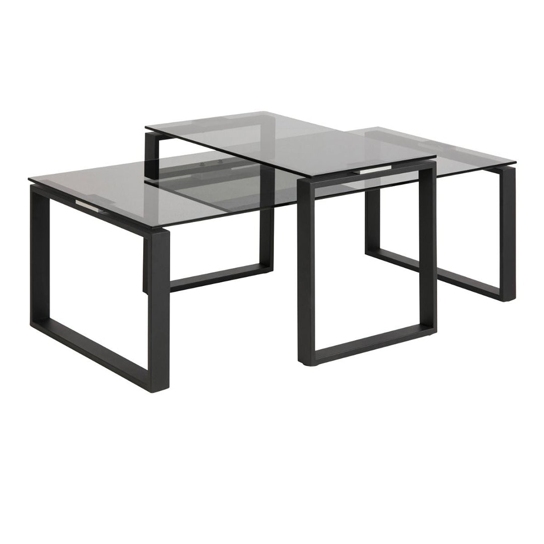 Glass Coffee Table in Set Of 2 - Katrine