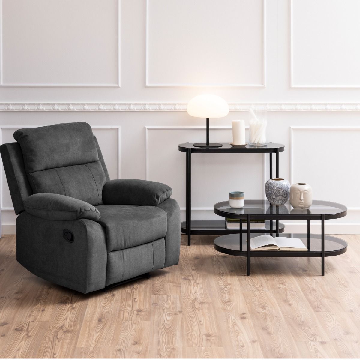 Glass Coffee Table Oval - Bayonne