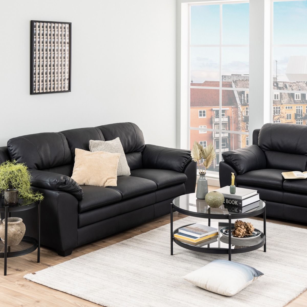 Glass Coffee Table Round - Bayonne