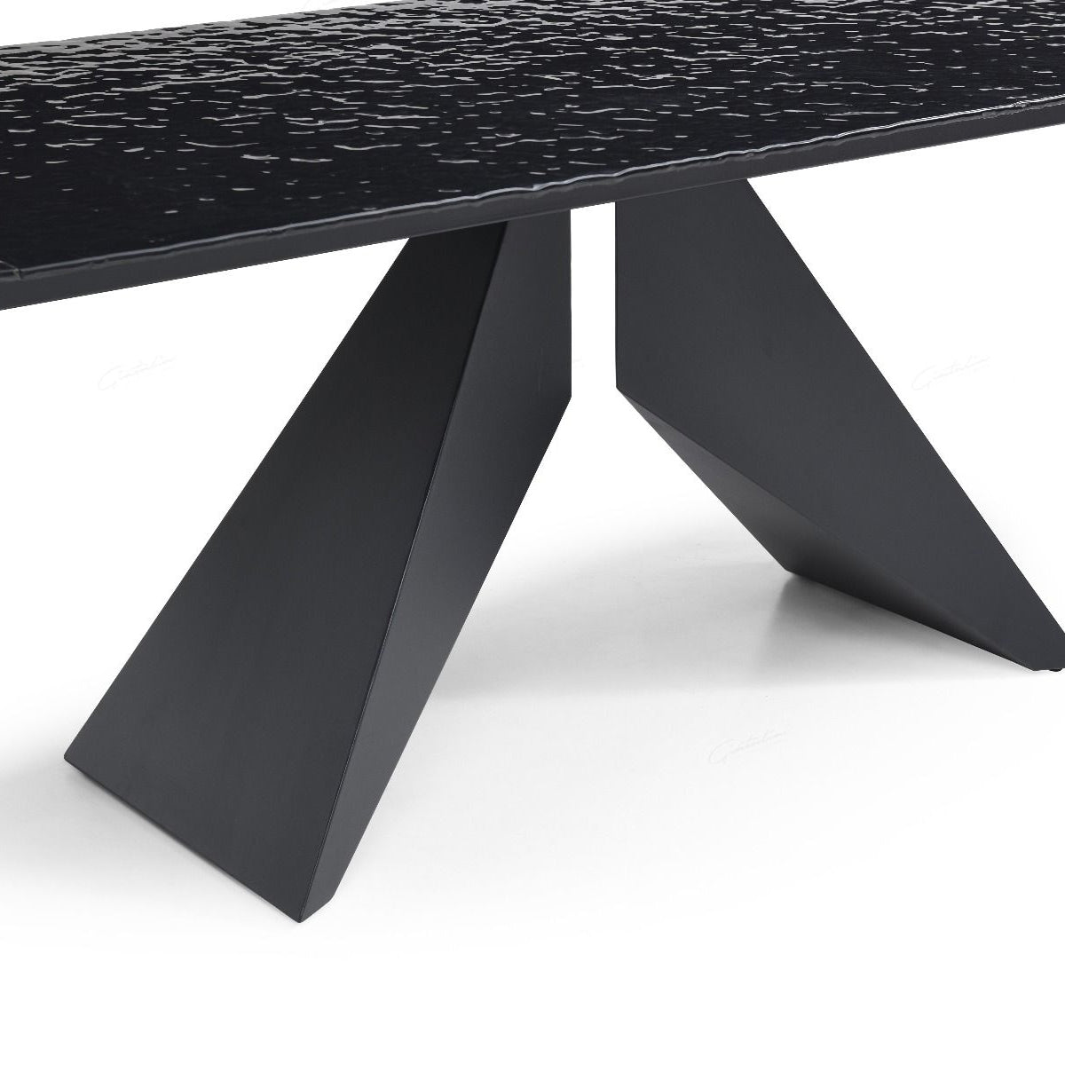 Glass Dining Table for 6 to 8 People Extending - Silux