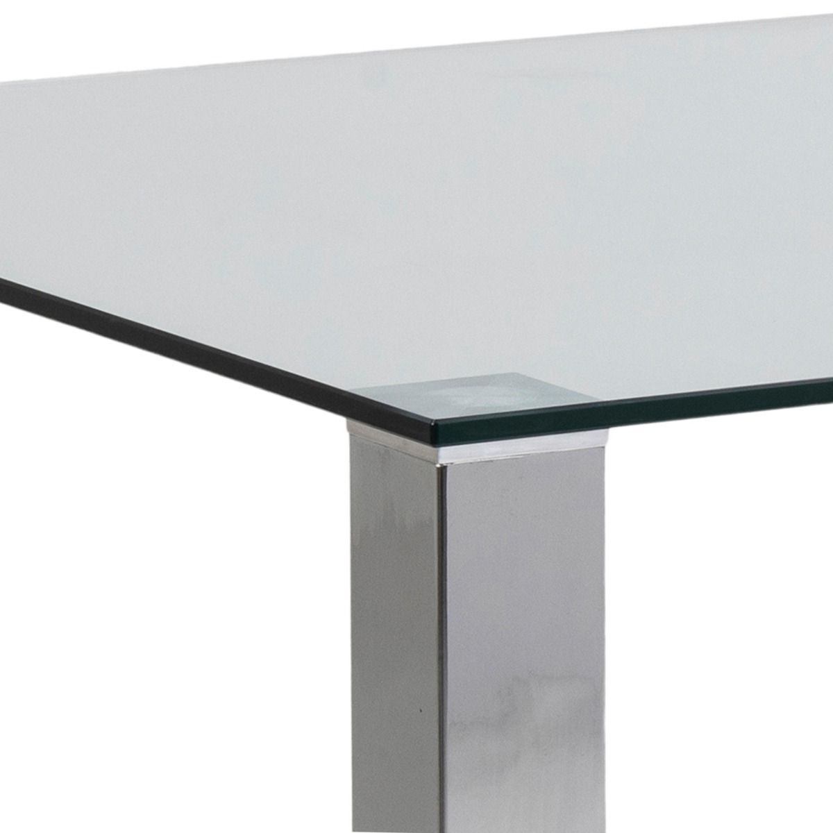 Glass Dining Table for 6 to 8 People Rectangular - Kante