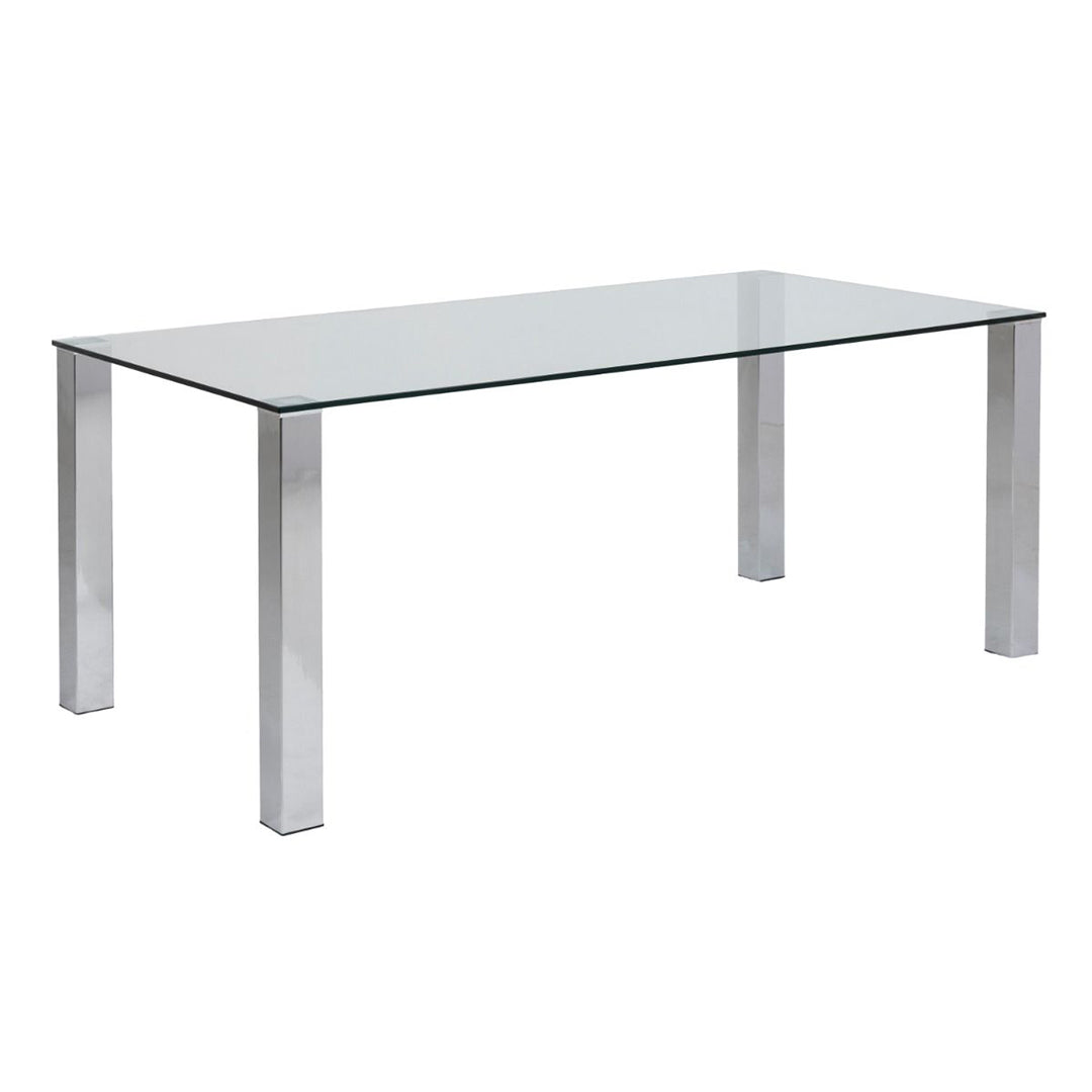 Glass Dining Table for 6 to 8 People Rectangular - Kante