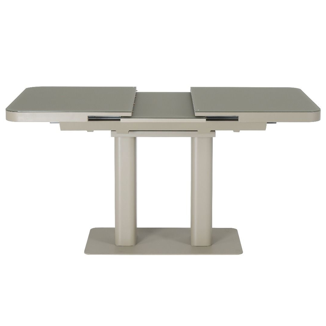 Glass Dining Table Extending in Rectangular for 4 to 6 People - Freya
