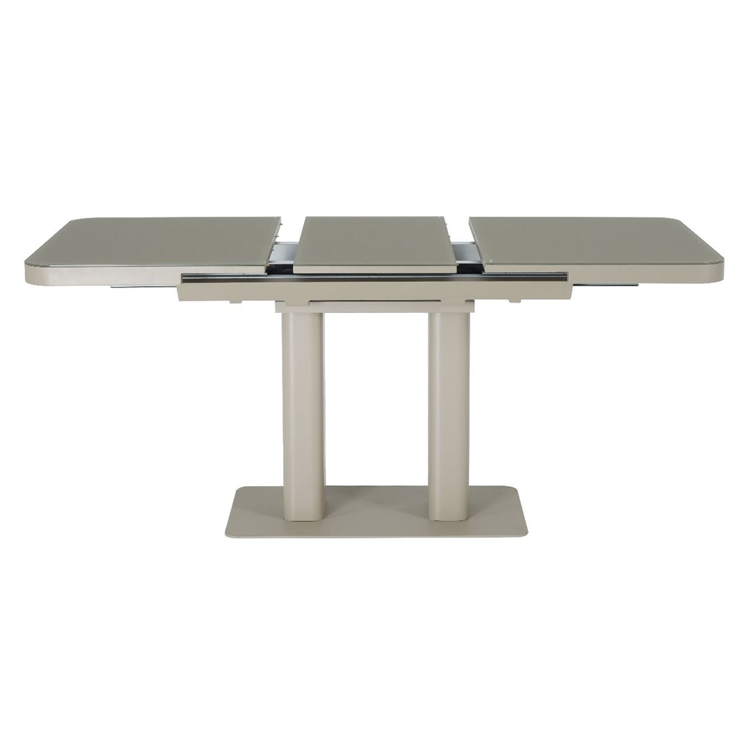 Glass Dining Table Extending in Rectangular for 4 to 6 People - Freya