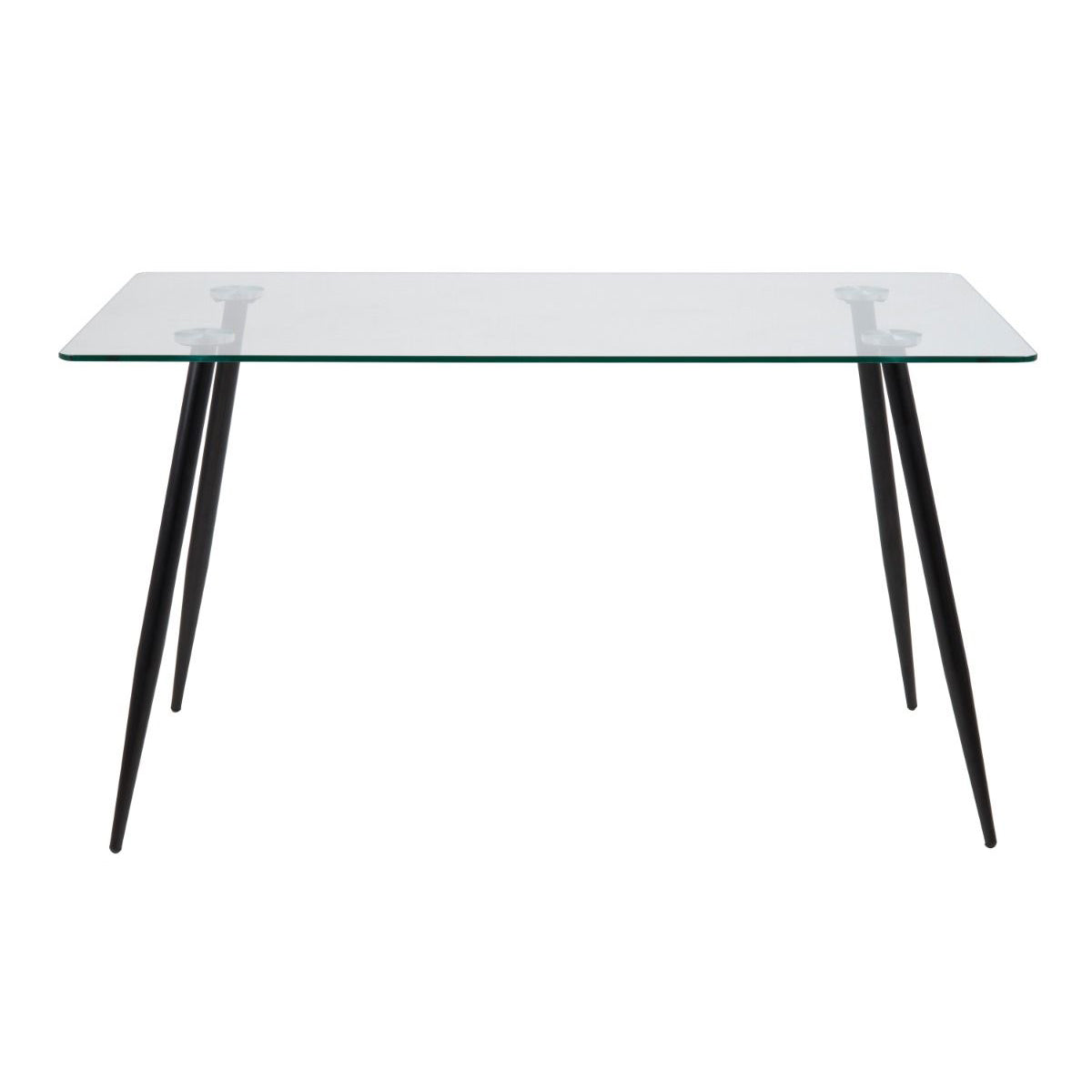 Glass Dining Table for 4 to 6 People Rectangular - Wilma