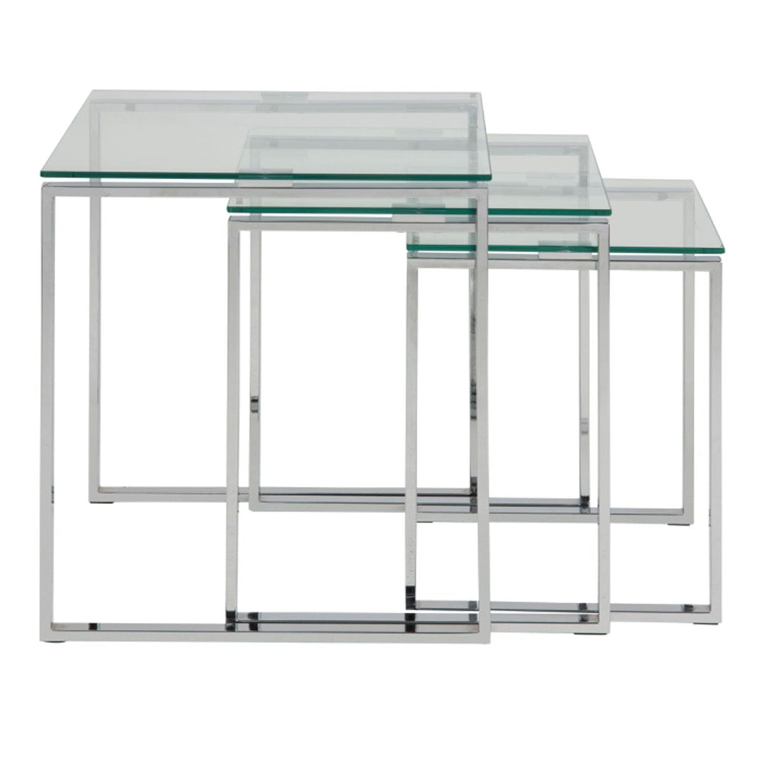 Glass Nest Of 3 Tables - Katrine