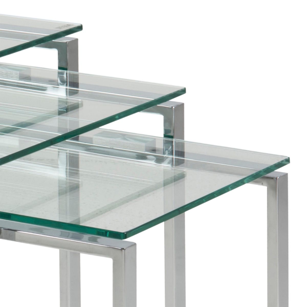Glass Nest Of 3 Tables - Katrine