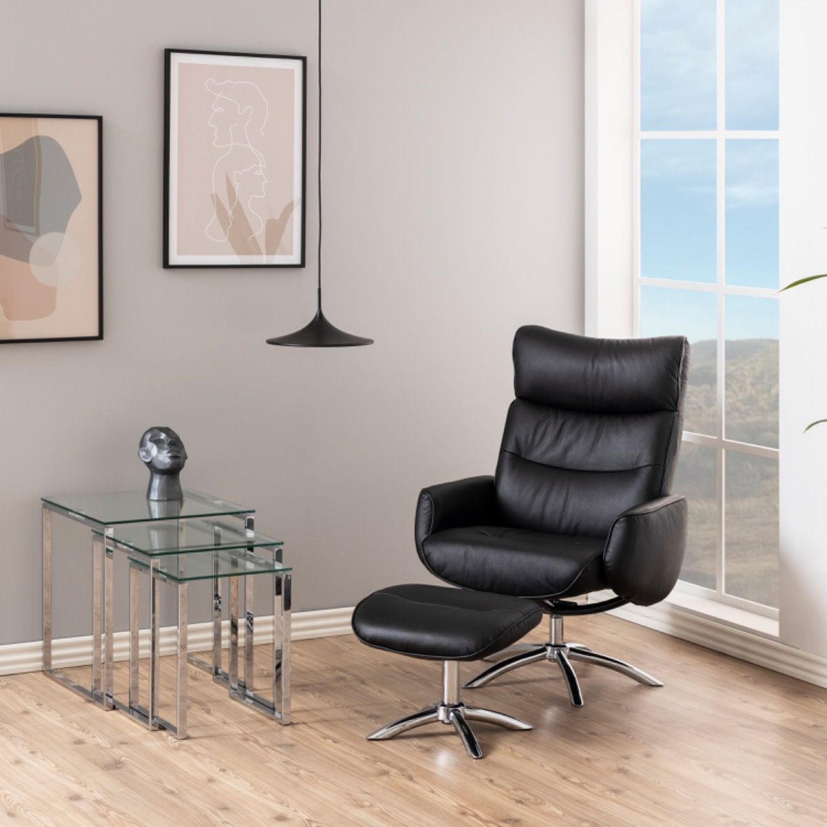 Glass Nest Of 3 Tables - Katrine