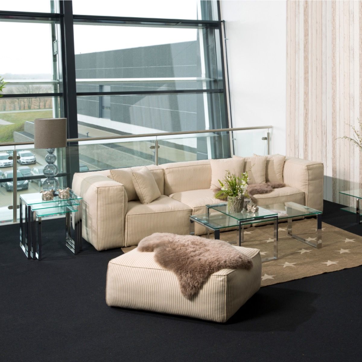 Glass Nest Of 3 Tables - Katrine