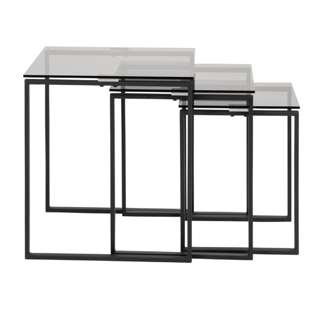 Glass Nest Of 3 Tables - Katrine