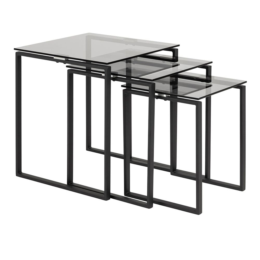 Glass Nest Of 3 Tables - Katrine