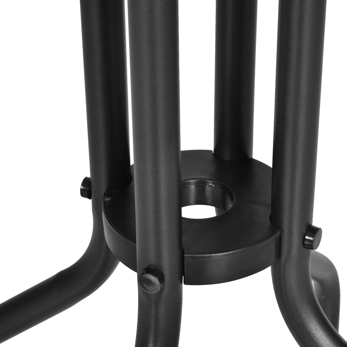 Glass Top Bistro Garden Coffee Table Round - Velmora
