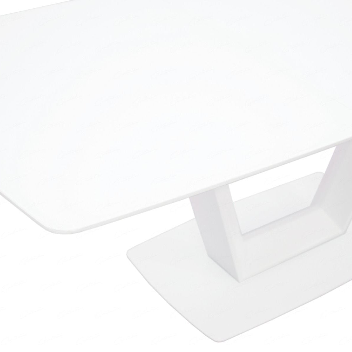 Glass Top Dining Table for 4 to 6 People Extending - Logato